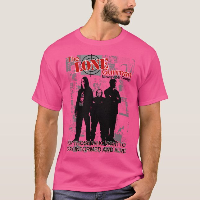 Die Lone Gunman Newspaper Group T-Shirt (Vorderseite)