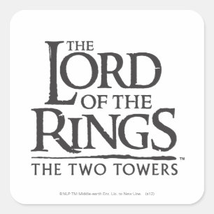 DIE LORD DER RINGS-Logo Quadratischer Aufkleber