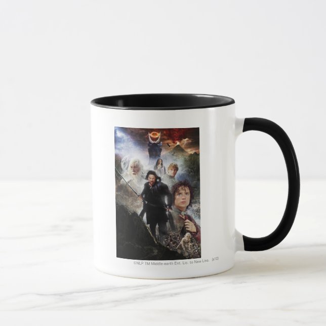 DIE LORD DER RINGS-Zeichenketten Tasse (Rechts)