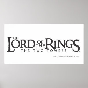 DIE LORD DES RINGS-Horizontallogos Poster
