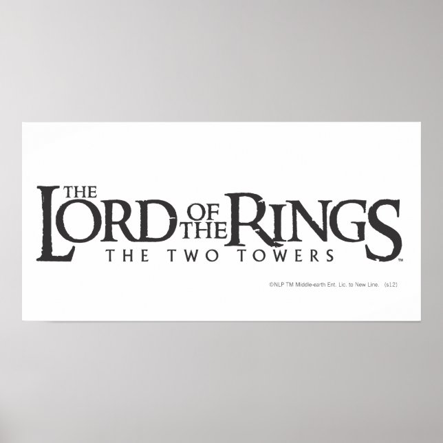 DIE LORD DES RINGS-Horizontallogos Poster (Vorne)