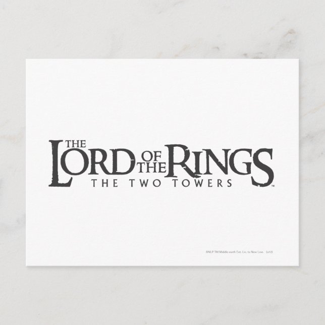 DIE LORD DES RINGS-Horizontallogos Postkarte (Vorderseite)