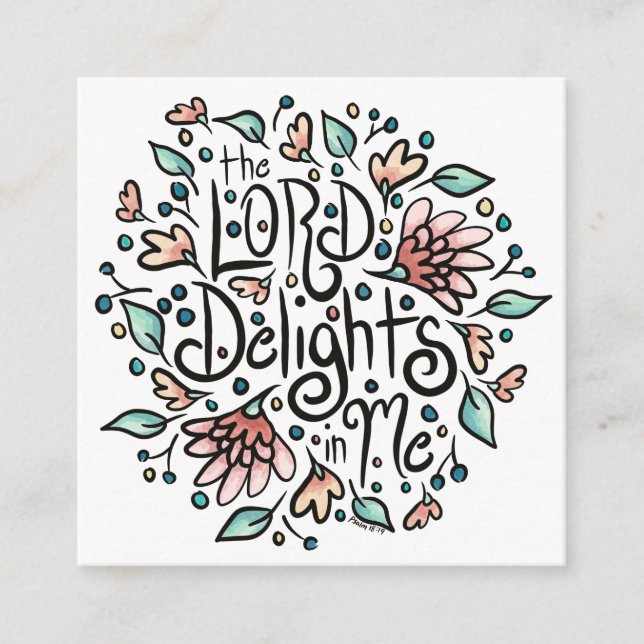 Die LORD-Freude auf der Karte (Vorderseite)