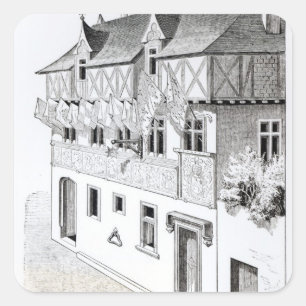 Die Lords und die Barons "machen Fenster von den Quadratischer Aufkleber