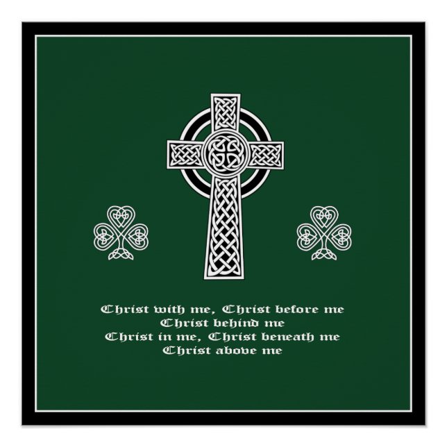 Die Lorica des Heiligen Patrick Gebet (kurz) Poster (Vorderseite)