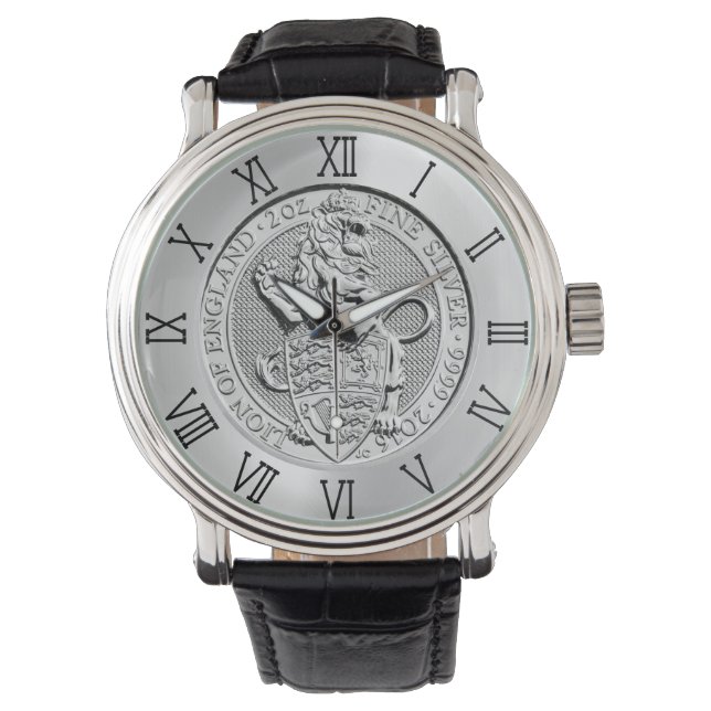 DIE LÖSUNG DER ENGLAND-MÜNZE ARMBANDUHR (Vorderseite)