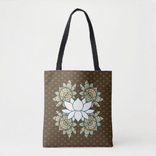 Die Lotus All-Over-Print-Tasche