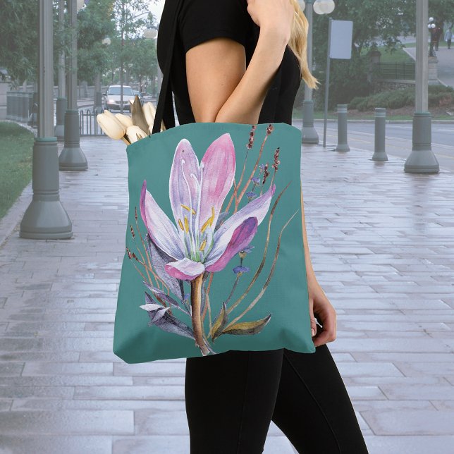 Die Lotus Bloom Tote Tasche (Von Creator hochgeladen)