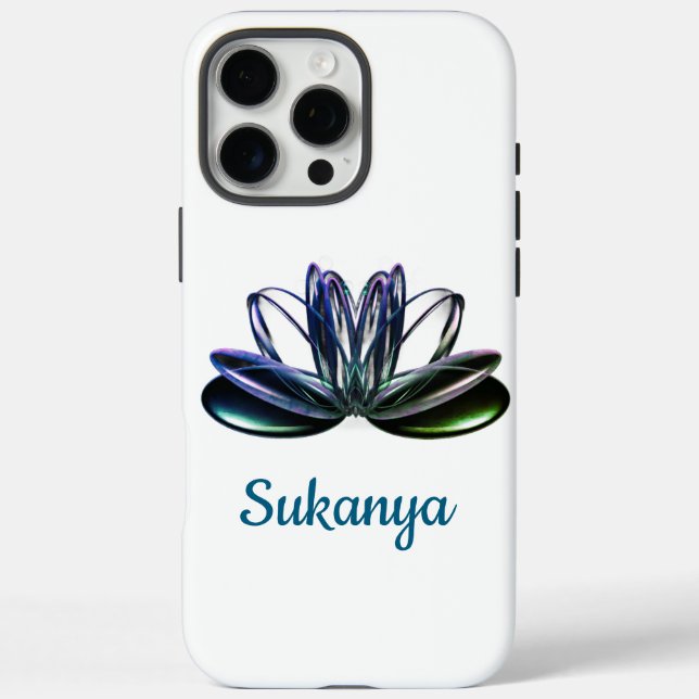 Die Lotus-Blume personalisiert Case-Mate iPhone Hülle (Rückseite)