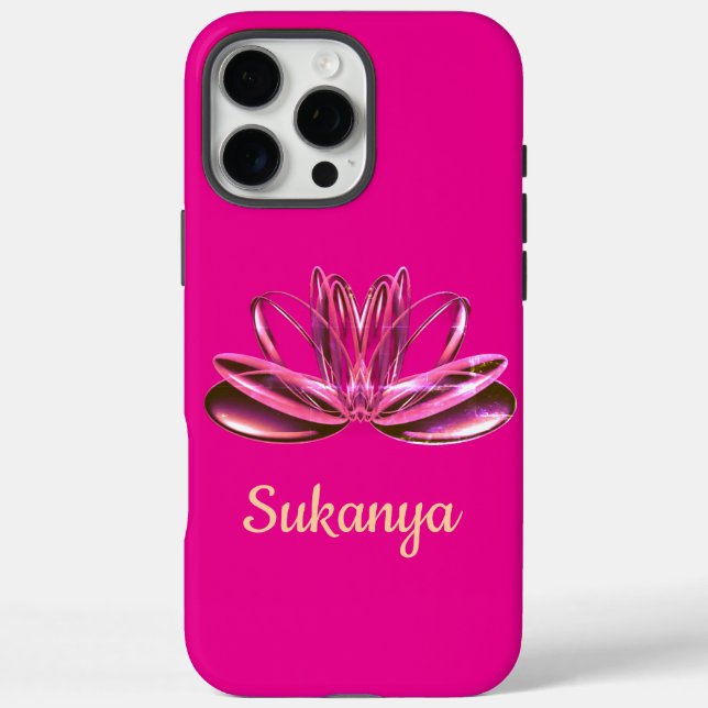 Die Lotus-Blume personalisiert Case-Mate iPhone Hülle (Rückseite)