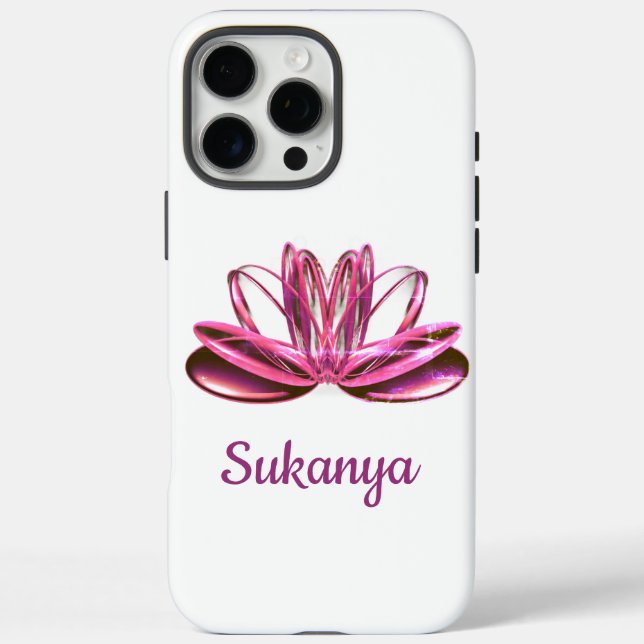 Die Lotus-Blume personalisiert Case-Mate iPhone Hülle (Rückseite)