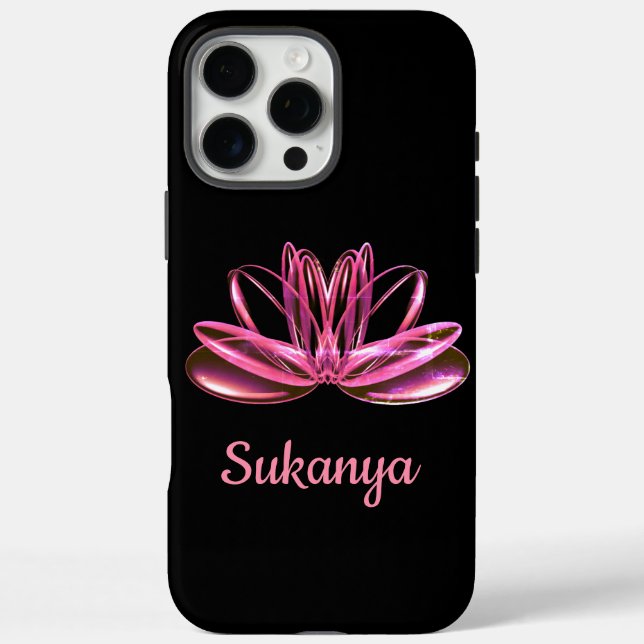 Die Lotus-Blume personalisiert Case-Mate iPhone Hülle (Rückseite)