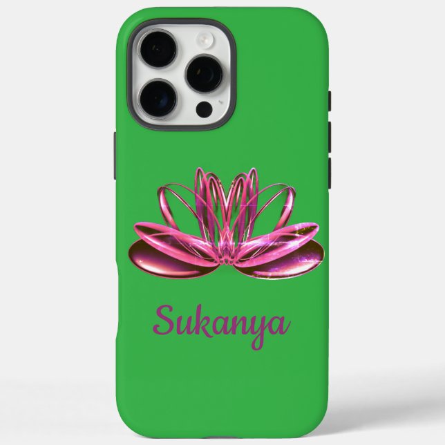 Die Lotus-Blume personalisiert Case-Mate iPhone Hülle (Rückseite)