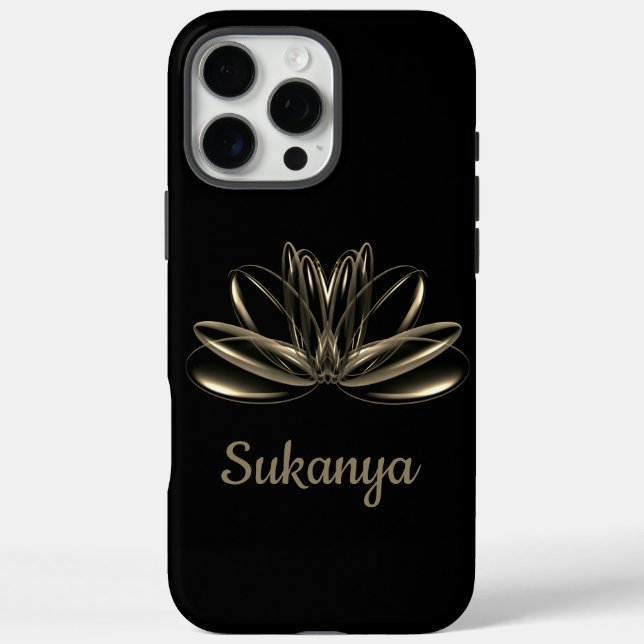 Die Lotus-Blume personalisiert Case-Mate iPhone Hülle (Rückseite)