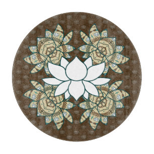 Die Lotus-Glasschneidplatte Schneidebrett