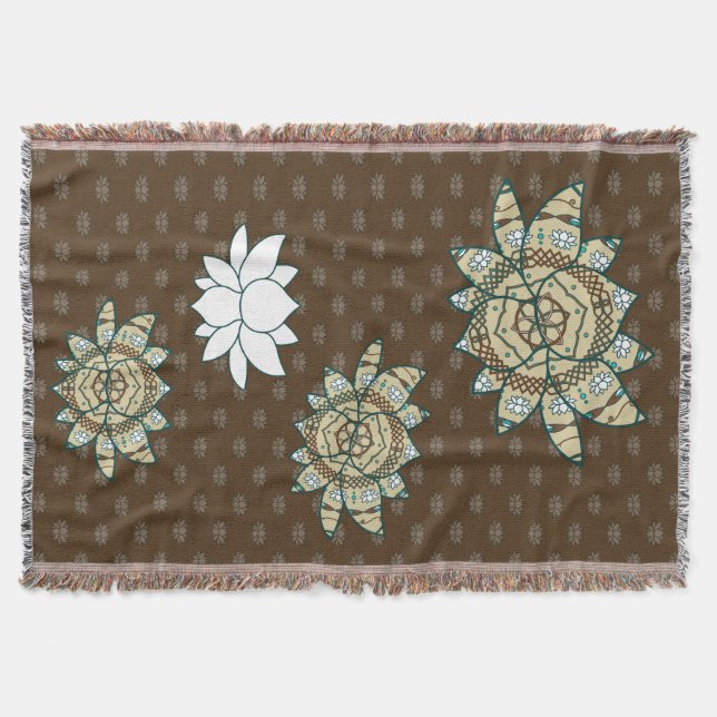 Die Lotus-Wirrblanket Decke (Vorderseite)