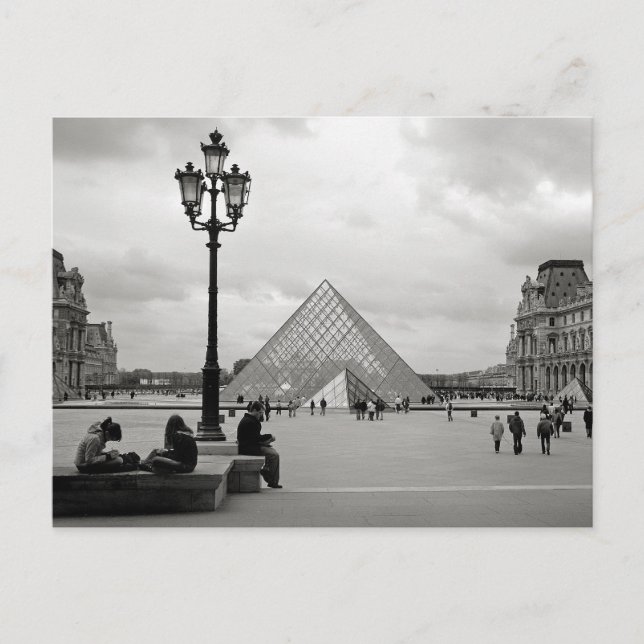 Die Louvre Glass Pyramid Postcard Postkarte (Vorderseite)