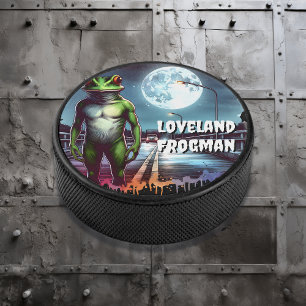 Die Loveland Frogman   Ohio Cryptid Eishockey Puck