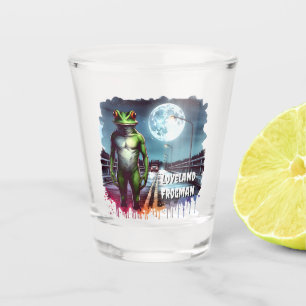 Die Loveland Frogman Ohio Cryptid Schnapsglas