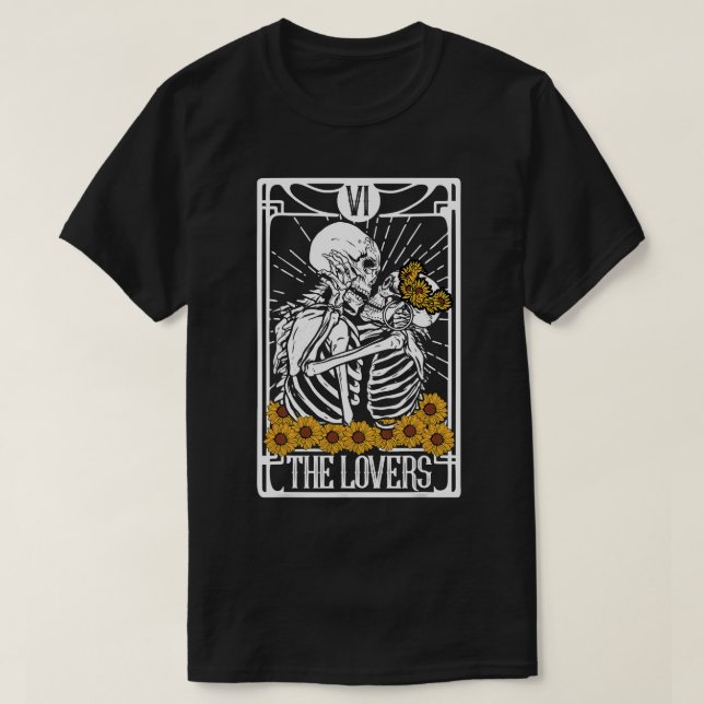 Die Lovers Tarot Card Reading Hexenhalle T-Shirt (Design vorne)