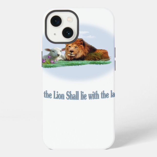 Die Löwe und das Lamm Kunst iPhone Hülle (Rückseite)