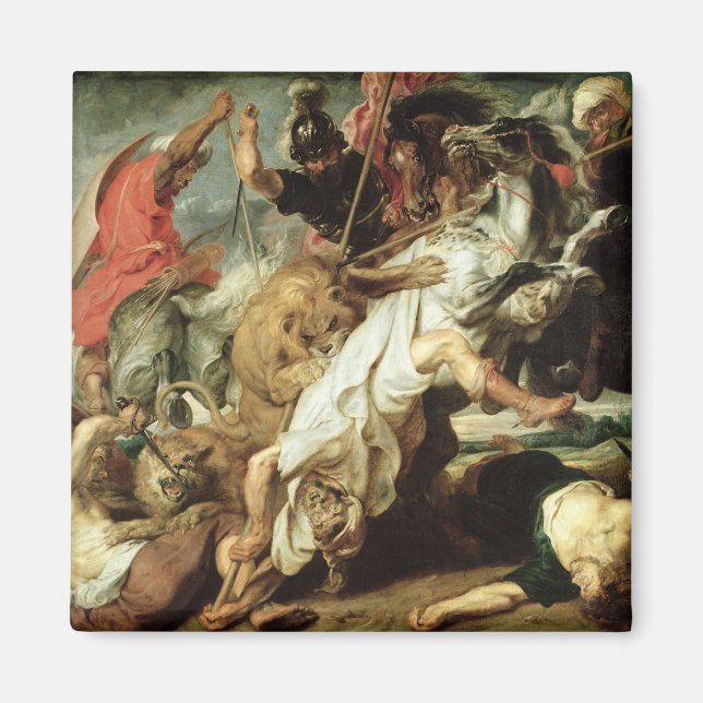 Die Löwenjagd, 1621 Magnet (Vorne)