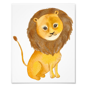 Die Löwenkönighand zeichnete Fotodruck