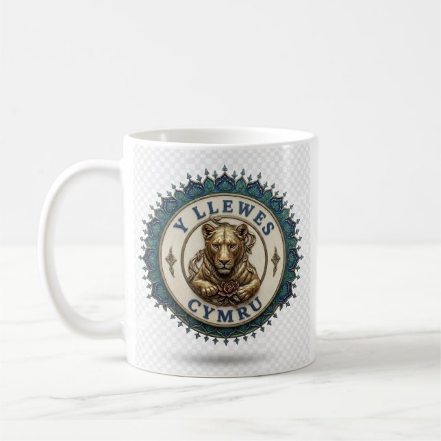 Die Löwin. England Kaffeetasse (Links)