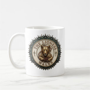 Die Löwin. Wales Kaffeetasse