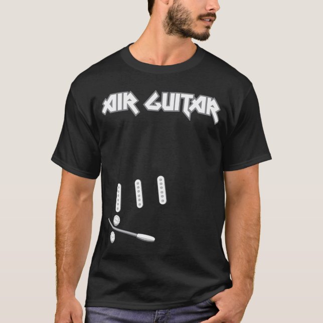 Die Luftgitarre überall T-Shirt (Vorderseite)