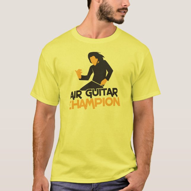 Die Luftgitarren-Meisterentwurf T-Shirt (Vorderseite)