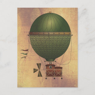 Die Luftschiff Citronnier Dampfmaschinen-Flugmasch Postkarte