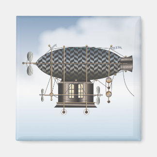 Die Luftschiff Petite Noir Steampunk-Flugmaschine Magnet