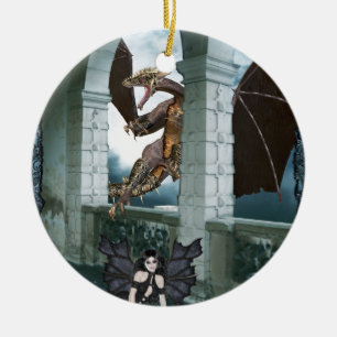 Die Lüge des Drachen Keramik Ornament