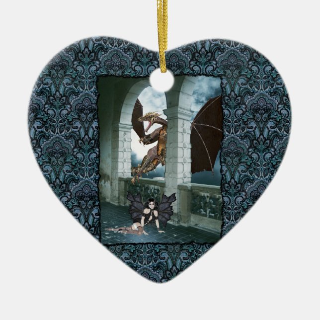 Die Lüge des Drachen Keramikornament (Vorne)