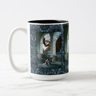 Die Lüge des Drachen Zweifarbige Tasse