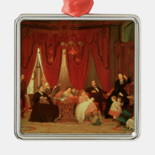 Die Luken-Familie, 1870-71 Silbernes Ornament