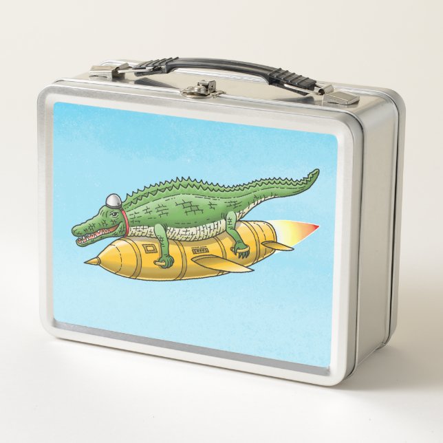 Die Lunchbox des Raketenkrokodils (Vorderseite)