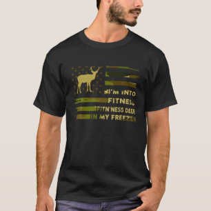 Die lustige Jagd, die ich in der Fitness in meinem T-Shirt