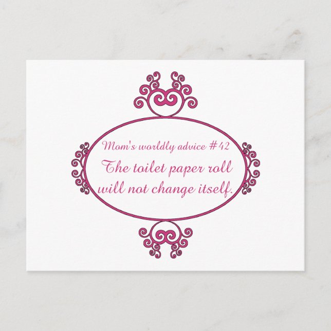 Die lustige Mutter berät über T - Shirt und Gesche Postkarte (Vorderseite)