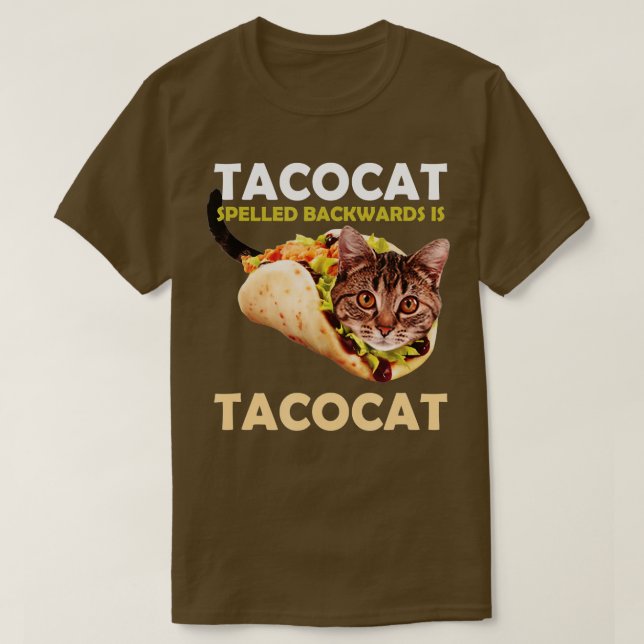 Die lustige Niedliche Tacocat Taco Katze rückwärts T-Shirt (Design vorne)