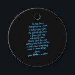 Die lustige Tochter im Jura zu meiner lieben Tocht Geschenkanhänger<br><div class="desc">Die lustige Tochter im Jura zu meiner lieben Tochter im Jura</div>