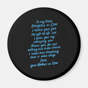 Die lustige Tochter im Jura zu meiner lieben Tocht Magnet