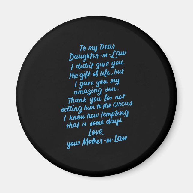 Die lustige Tochter im Jura zu meiner lieben Tocht Magnet (Vorne)