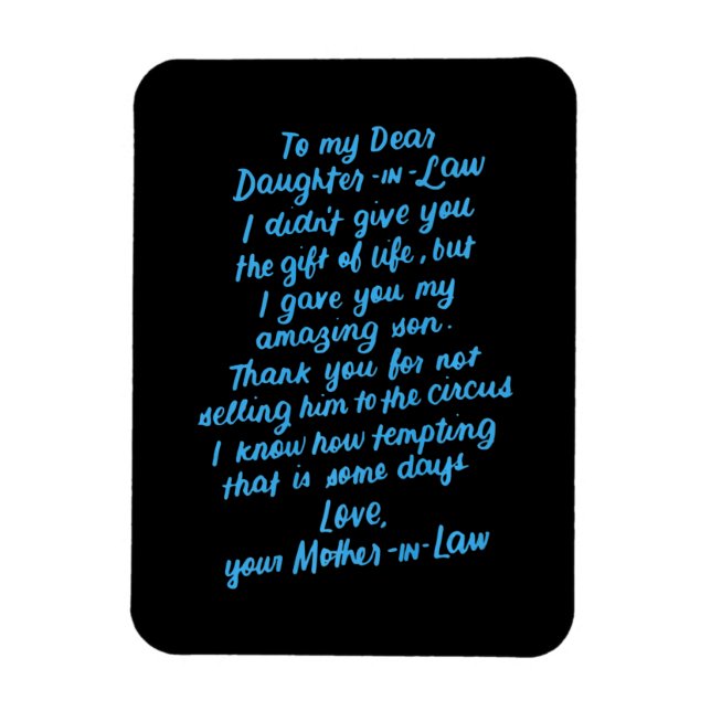 Die lustige Tochter im Jura zu meiner lieben Tocht Magnet (Vertikal)