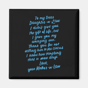 Die lustige Tochter im Jura zu meiner lieben Tocht Magnet