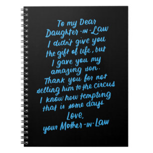 Die lustige Tochter im Jura zu meiner lieben Tocht Notizblock