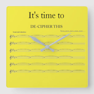 Die lustige Uhr des Organisten