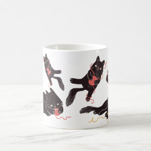Die lustige Welt der Katzen Kaffeetasse