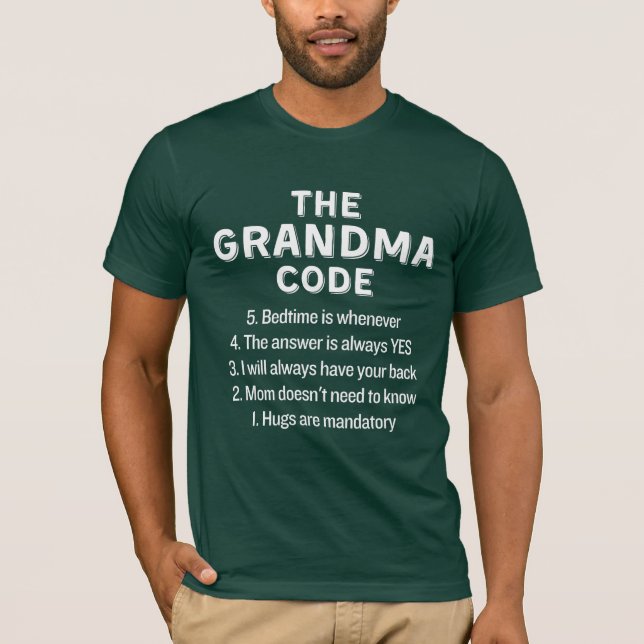 Die lustigen Regeln des Oma-Kodex T-Shirt (Vorderseite)